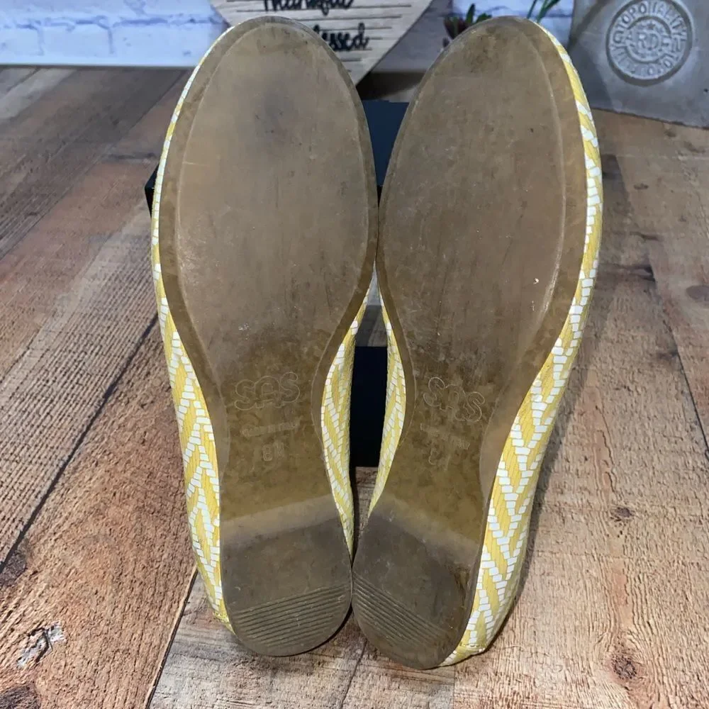 SAS Lacey - Ballet Flat Color: Chevron Yellow
